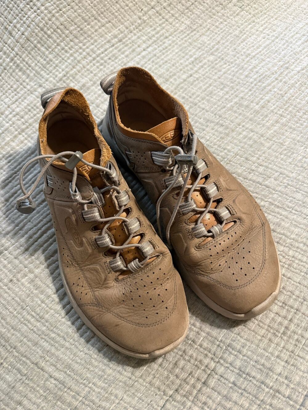 Keen Highland Men’s Sneaker Waterproof Shoes Brown Leather Hiking Size 11